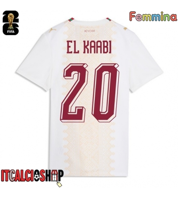 Marocco Ayoub El Kaabi #20 Seconda Maglia Femmina Mondiali 2026 Manica Corta